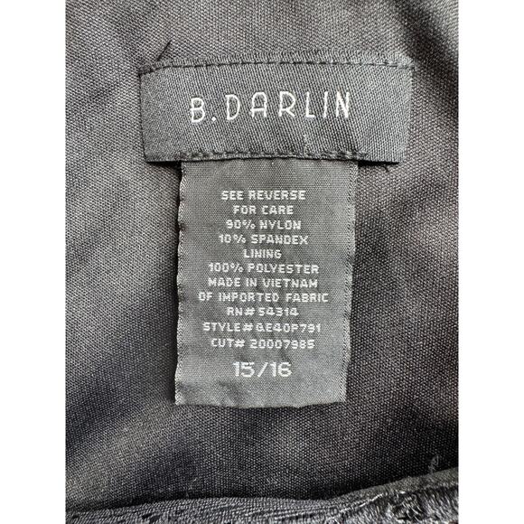 B. Darlin Black Sequin Evening Gown size 15/16 - Picture 3 of 9